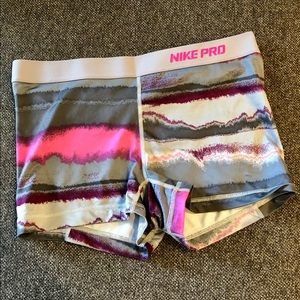 Colorful Nike Pro Shorts